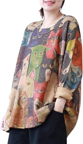 yesno women christmas sweater graphic printed oversized pullover sweaters casual loose knit tops s01 yesno women christmas sweater graphic printed oversized pullover sweaters casual loose knit tops s01