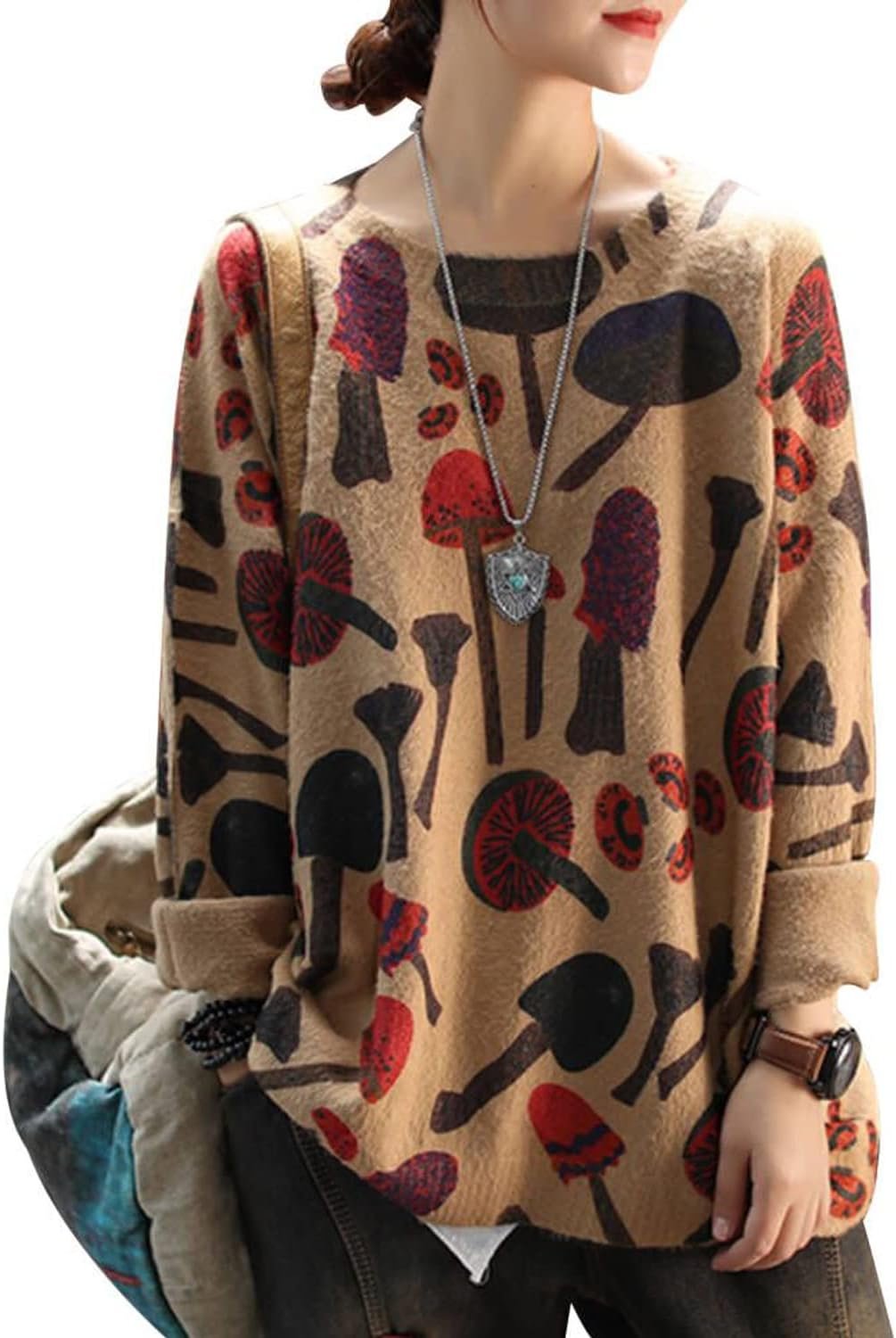 yesno women christmas sweater graphic printed oversized pullover sweaters casual loose knit tops s01 yesno women christmas sweater graphic printed oversized pullover sweaters casual loose knit tops s01