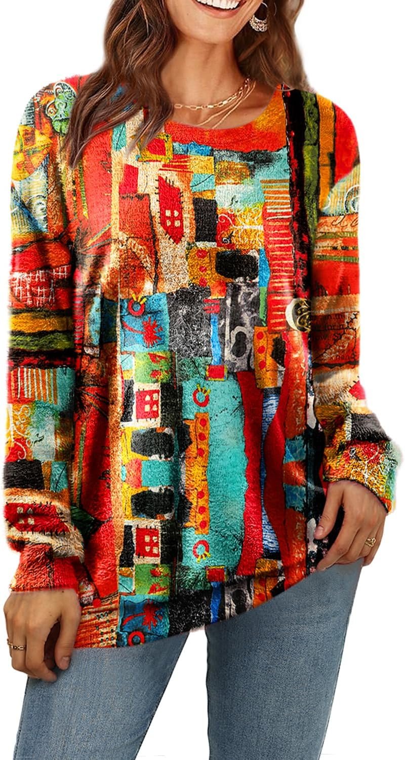 yesno women christmas sweater graphic printed oversized pullover sweaters casual loose knit tops s01 yesno women christmas sweater graphic printed oversized pullover sweaters casual loose knit tops s01