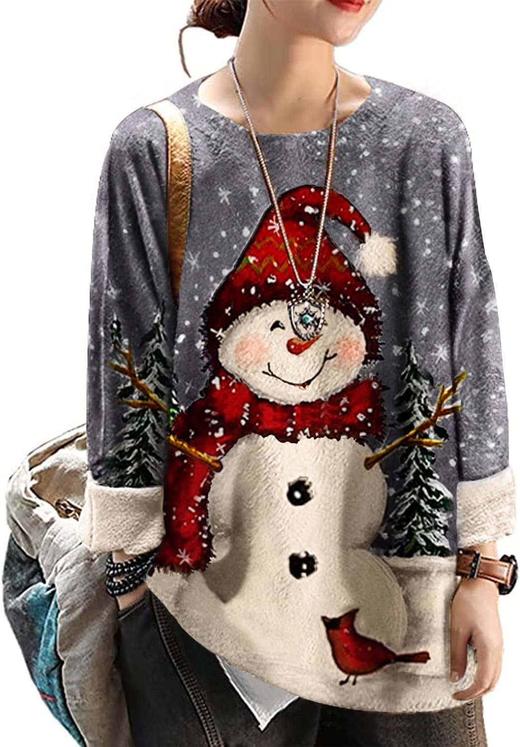 yesno women christmas sweater graphic printed oversized pullover sweaters casual loose knit tops s01 yesno women christmas sweater graphic printed oversized pullover sweaters casual loose knit tops s01